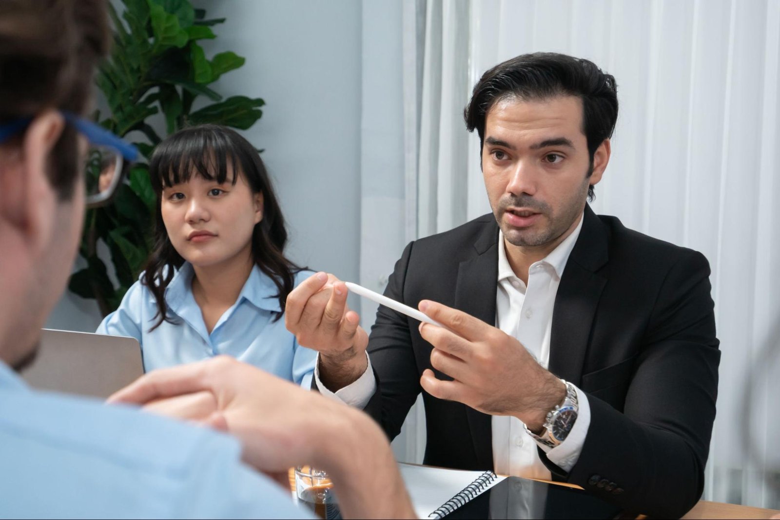 Couple discussing fertility concerns after first child